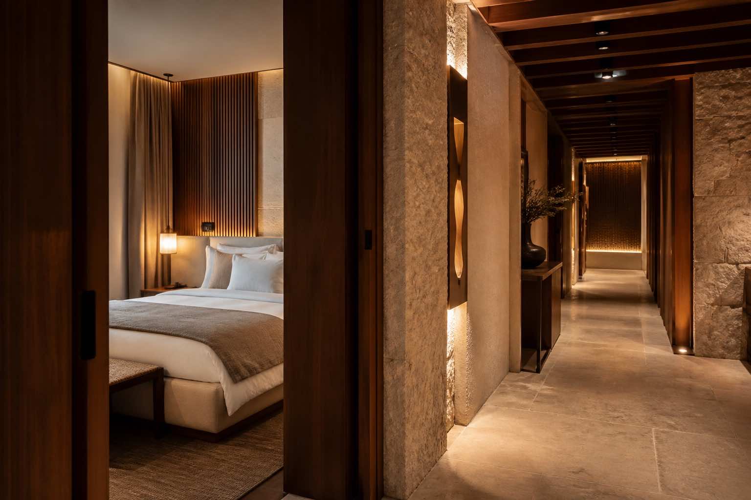 Otel tadilatı ve renovasyonu için temsili proje görünümü